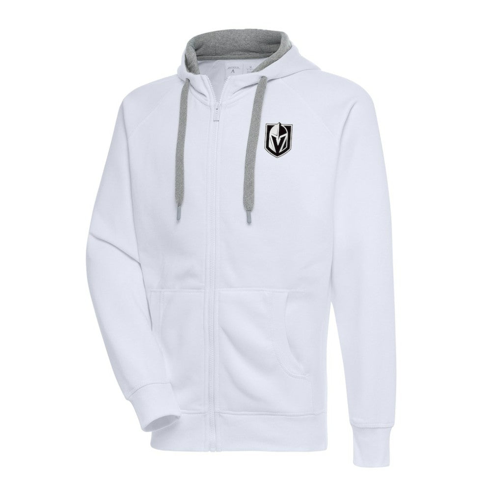 Vegas Golden Knights Antigua Metallic Logo Victory Full-Zip Hoodie - White - NHL 200544507