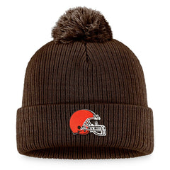 Fanatics Cleveland Browns Women's Cuffed Knit Hat with Pom Brown