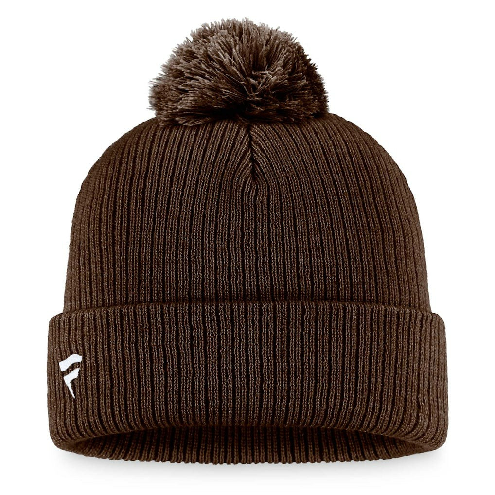 Fanatics Cleveland Browns Women's Cuffed Knit Hat with Pom Brown