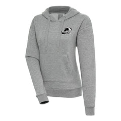 Colorado Avalanche Antigua Women's Metallic Logo Victory Pullover Hoodie - Heather Gray - NHL 200545018