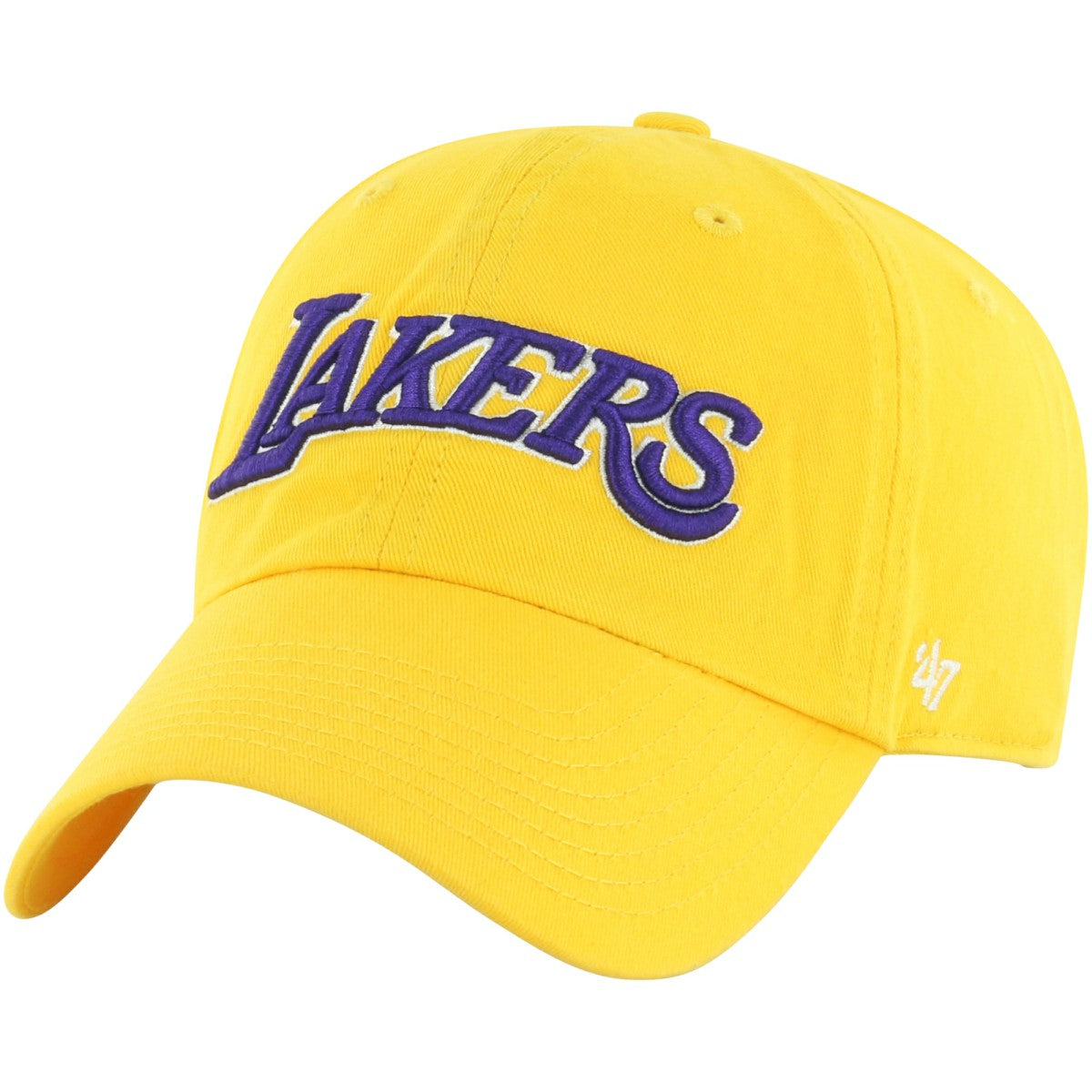 Los Angeles Lakers '47 Core Wordmark Clean Up Adjustable Hat Gold | 47 brand outlet