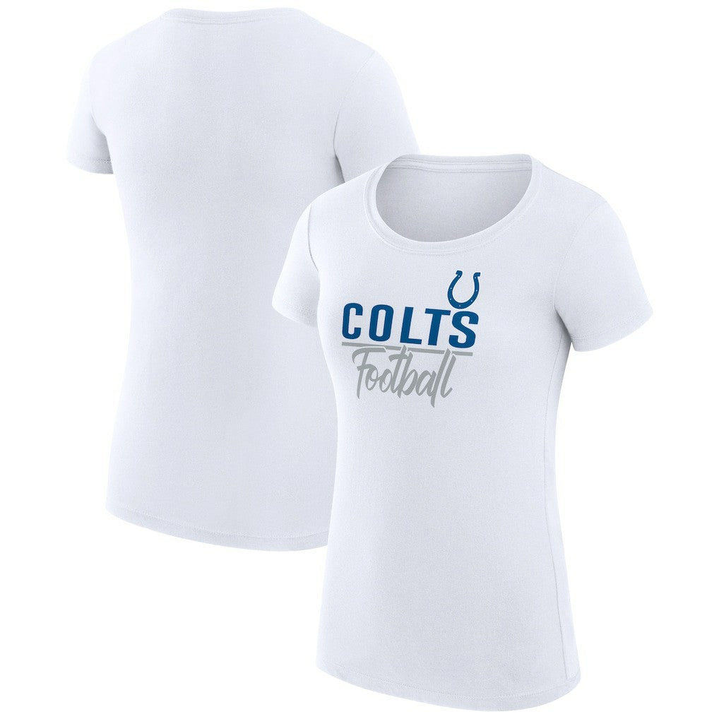 Indianapolis Colts G-III 4Her by Carl Banks Women's Team Graphic Fitted T-Shirt White