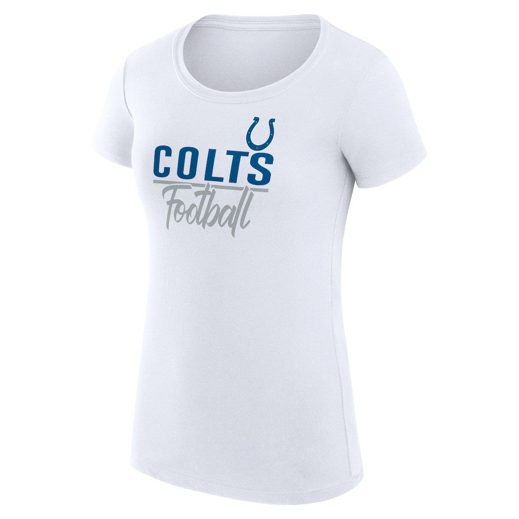Indianapolis Colts G-III 4Her by Carl Banks Women's Team Graphic Fitted T-Shirt White