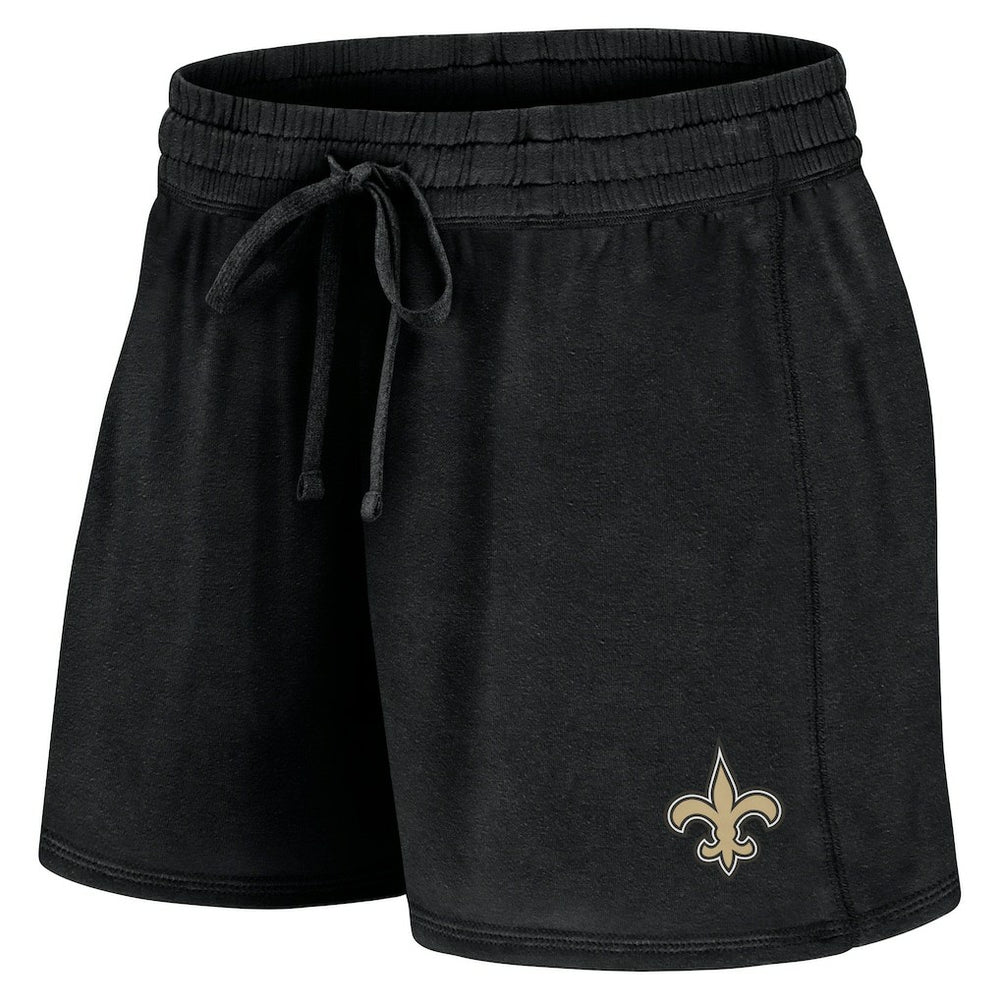 Fanatics New Orleans Saints Women's Start to Finish T-Shirt & Shorts Combo Pack Black