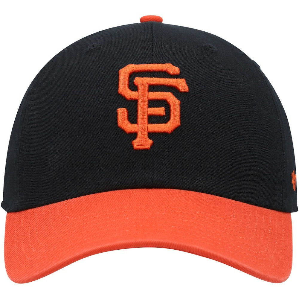 San Francisco Giants '47 Clean Up Adjustable Hat - Black/Orange - 47 brand Lifestyle