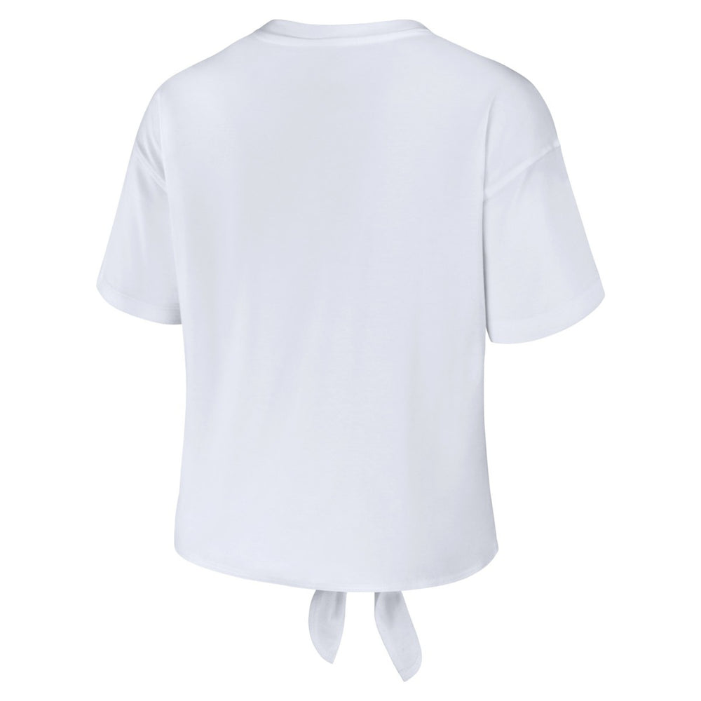 Los Angeles Lakers WEAR by Erin Andrews Women's Tie-Front T-Shirt White