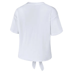Memphis Grizzlies WEAR by Erin Andrews Women's Tie-Front T-Shirt White
