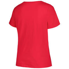 Los Angeles Angels Profile Women's Plus Size Arch Logo T-Shirt - Red - MLB on Sale