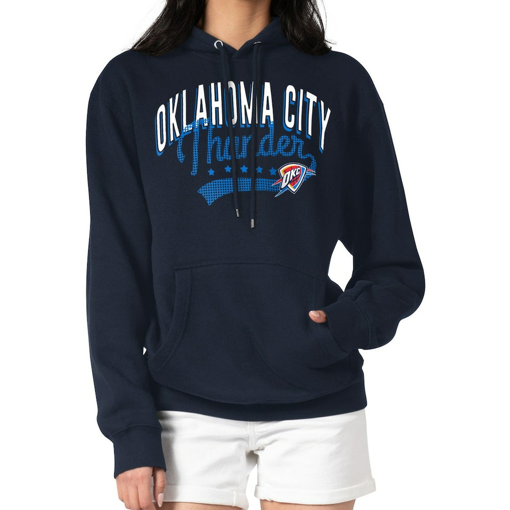 Oklahoma City Thunder G-III 4Her by Carl Banks Women's Filigree Logo Pullover Hoodie - Navy