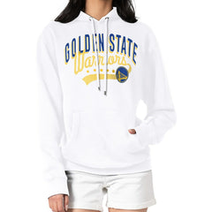 Golden State Warriors G-III 4Her by Carl Banks Women's Filigree Logo Pullover Hoodie - White