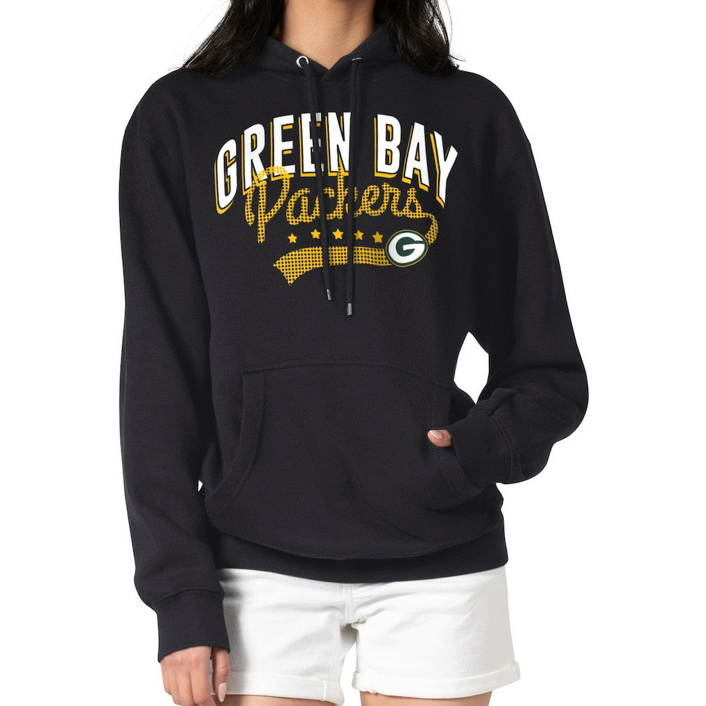 Green Bay Packers G-III 4Her by Carl Banks Women's Filigree Logo Pullover Hoodie – Black