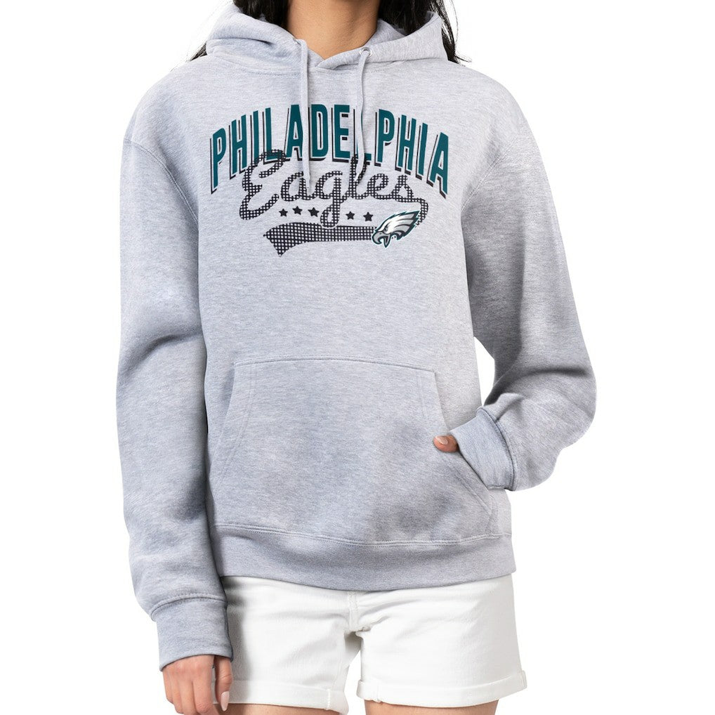 Philadelphia Eagles G-III 4Her by Carl Banks Women's Filigree Logo Pullover Hoodie – Heather Gray