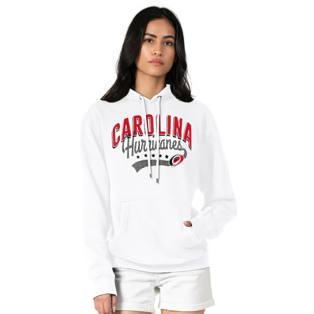 Carolina Hurricanes G-III 4Her by Carl Banks Women's Filigree Logo Pullover Hoodie – White - NHL 200553625