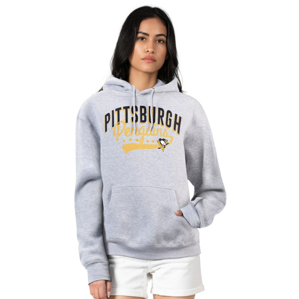 Pittsburgh Penguins G-III 4Her by Carl Banks Women's Filigree Logo Pullover Hoodie – Gray - NHL 200553695