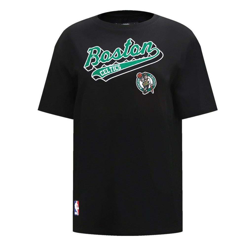 Boston Celtics Pro Standard Women's Script Boyfriend T-Shirt Black