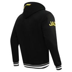 Utah Jazz Pro Standard Script Tail Pullover Hoodie Black
