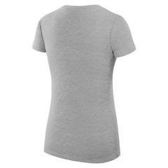 Boston Celtics G-III 4Her by Carl Banks Women's Super-Slim Fit Lightweight Filigree Logo V-Neck T-Shirt Heather Gray