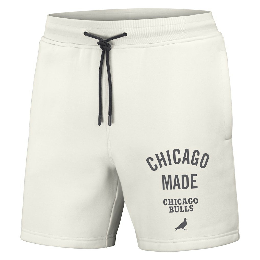 Chicago Bulls NBA x Staple Heavyweight Fleece Shorts Cream
