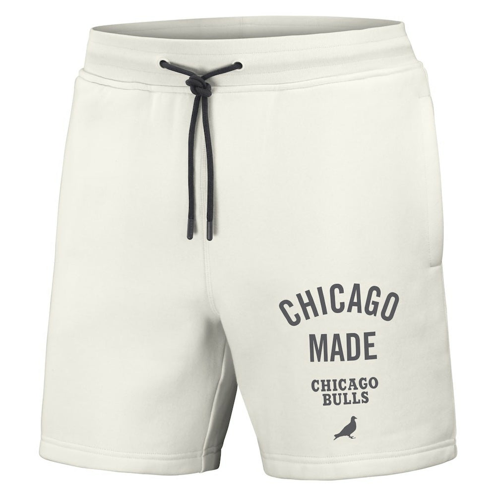 Chicago Bulls NBA x Staple Heavyweight Fleece Shorts Cream