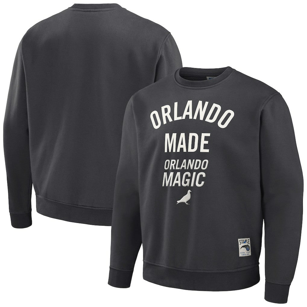 Orlando Magic NBA x Staple Plush Pullover Sweatshirt Anthracite