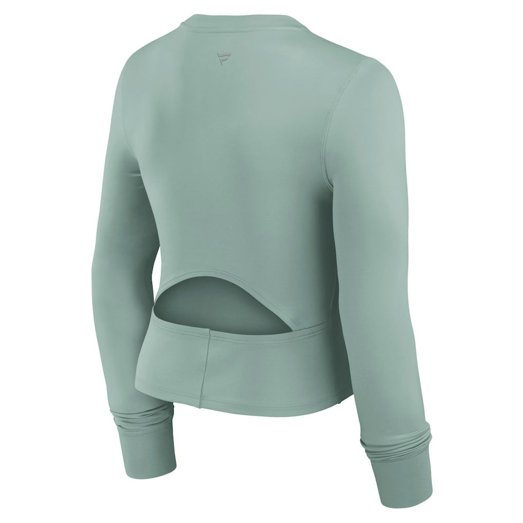 Fanatics Dallas Cowboys Women's Studio Fitted Long Sleeve Gym Top Green