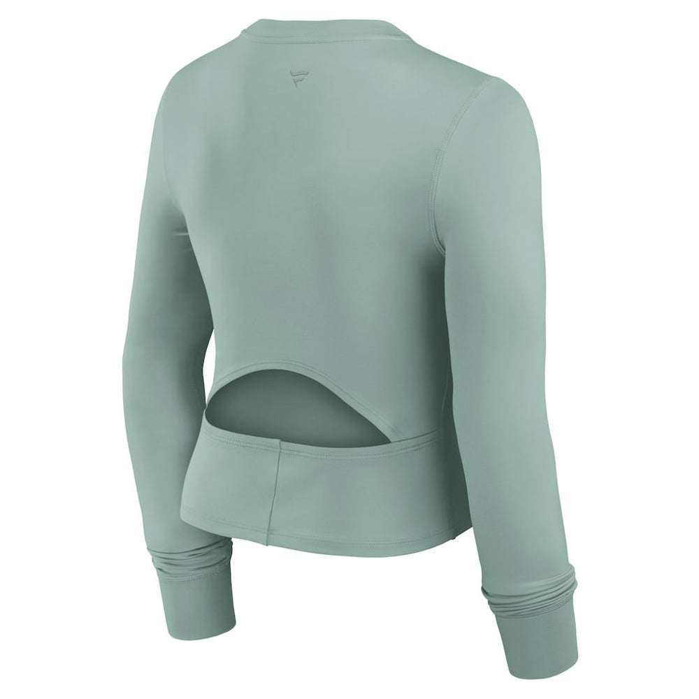 Fanatics Dallas Cowboys Women's Studio Fitted Long Sleeve Gym Top Green