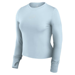 Fanatics Buffalo Bills Women's Studio Fitted Long Sleeve Gym Top Light Blue