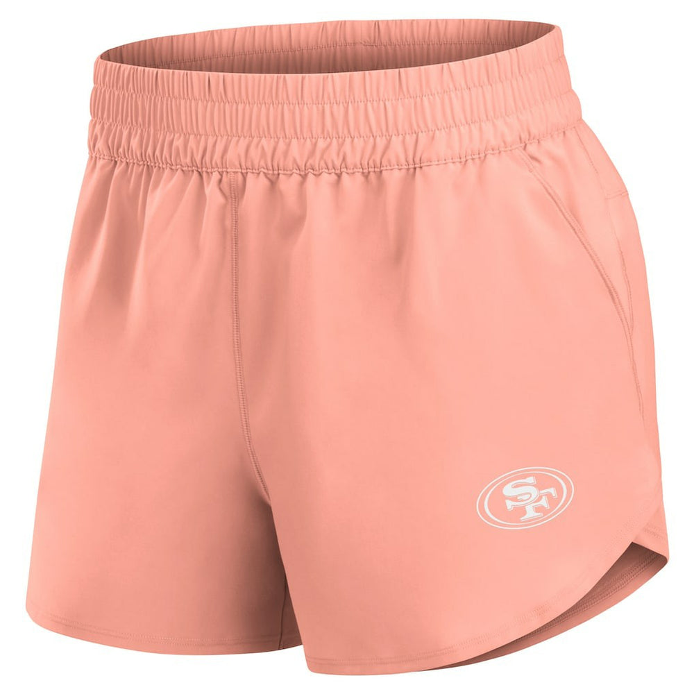 Fanatics San Francisco 49ers Women's Front Office Woven Shorts Coral