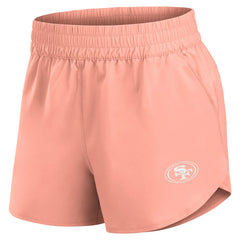 Fanatics San Francisco 49ers Women's Front Office Woven Shorts Coral