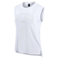 Fanatics Baltimore Ravens Women's Studio Gym Tank Top White