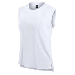 Fanatics Chicago Bears Women's Studio Gym Tank Top White