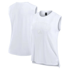 Fanatics Cleveland Browns Women's Studio Gym Tank Top White