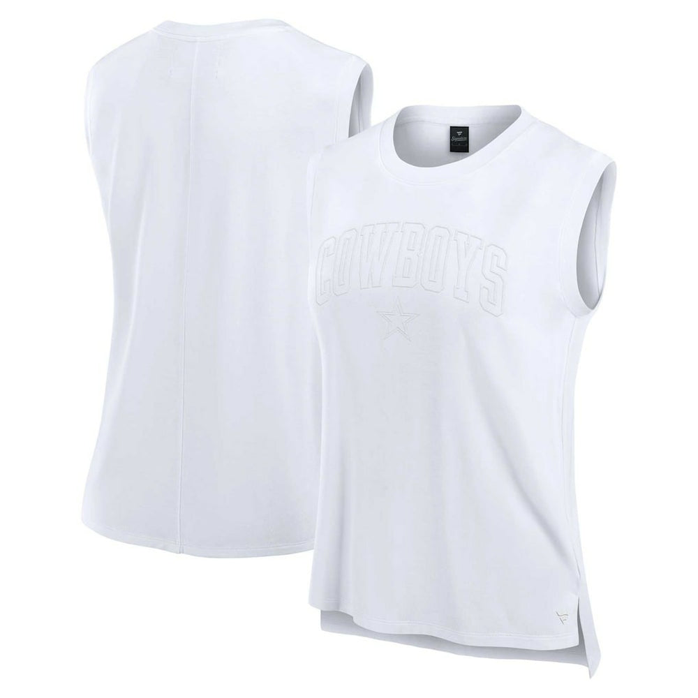 Fanatics Dallas Cowboys Women's Studio Gym Tank Top White