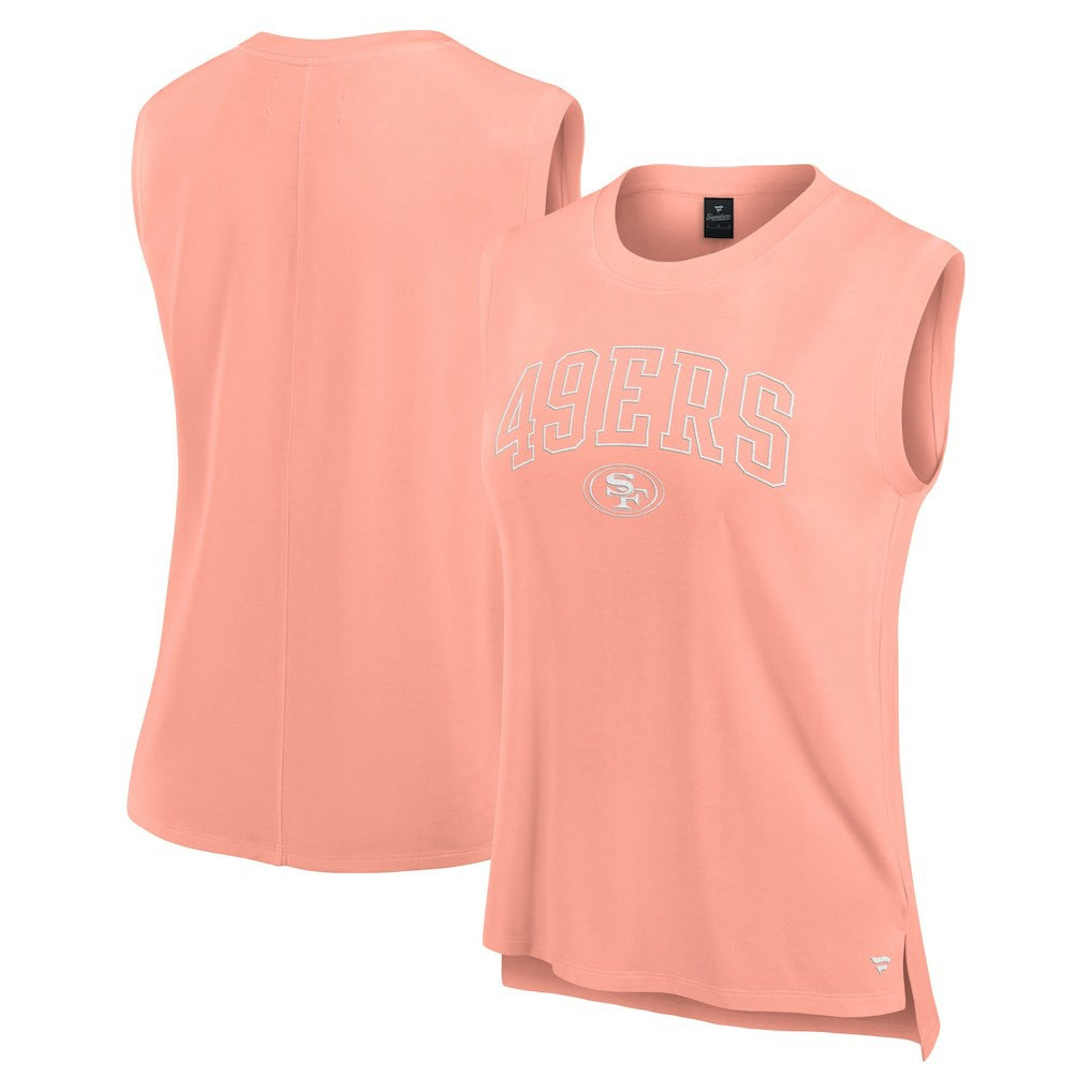 Fanatics San Francisco 49ers Women's Studio Gym Tank Top Coral