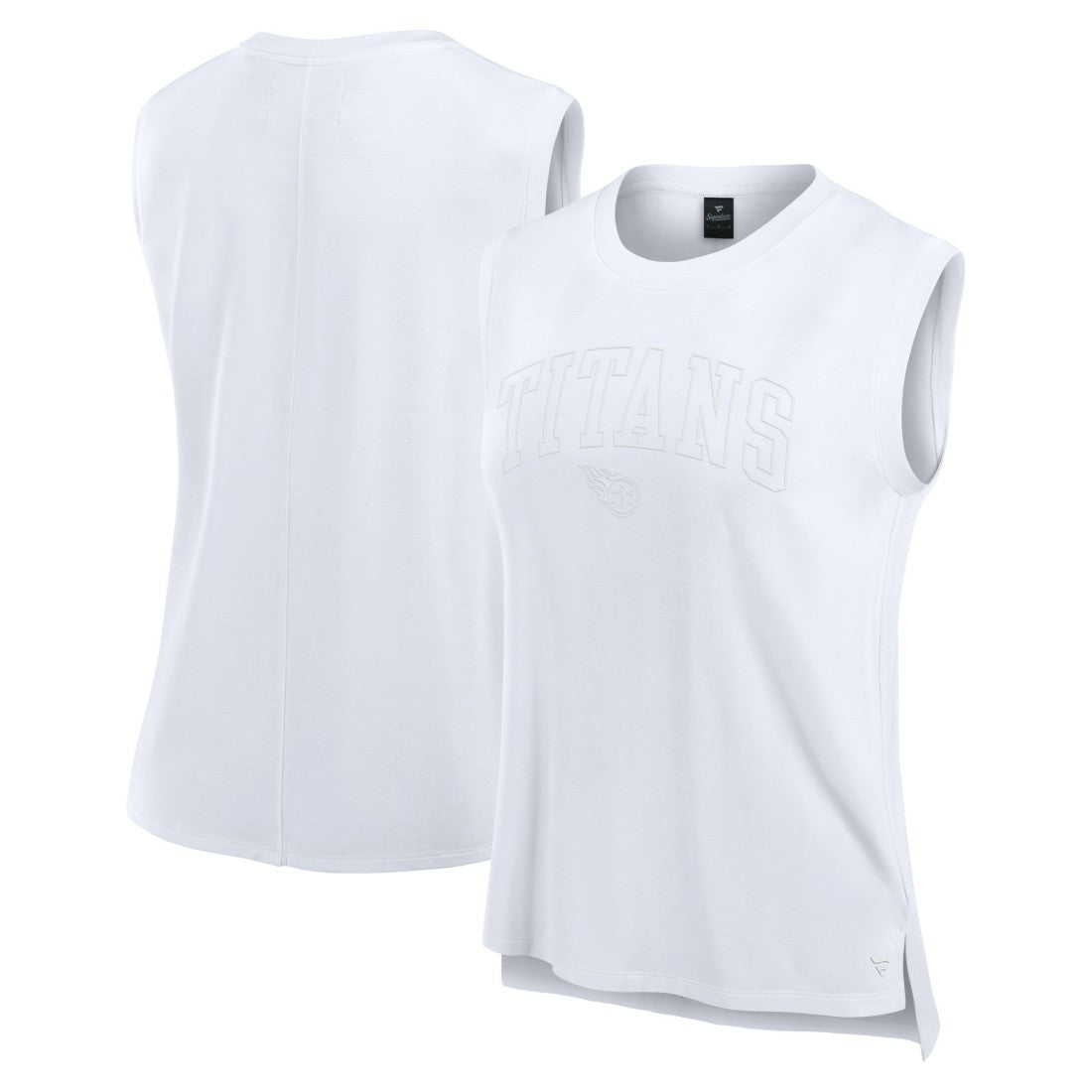 Fanatics Tennessee Titans Women's Studio Gym Tank Top White