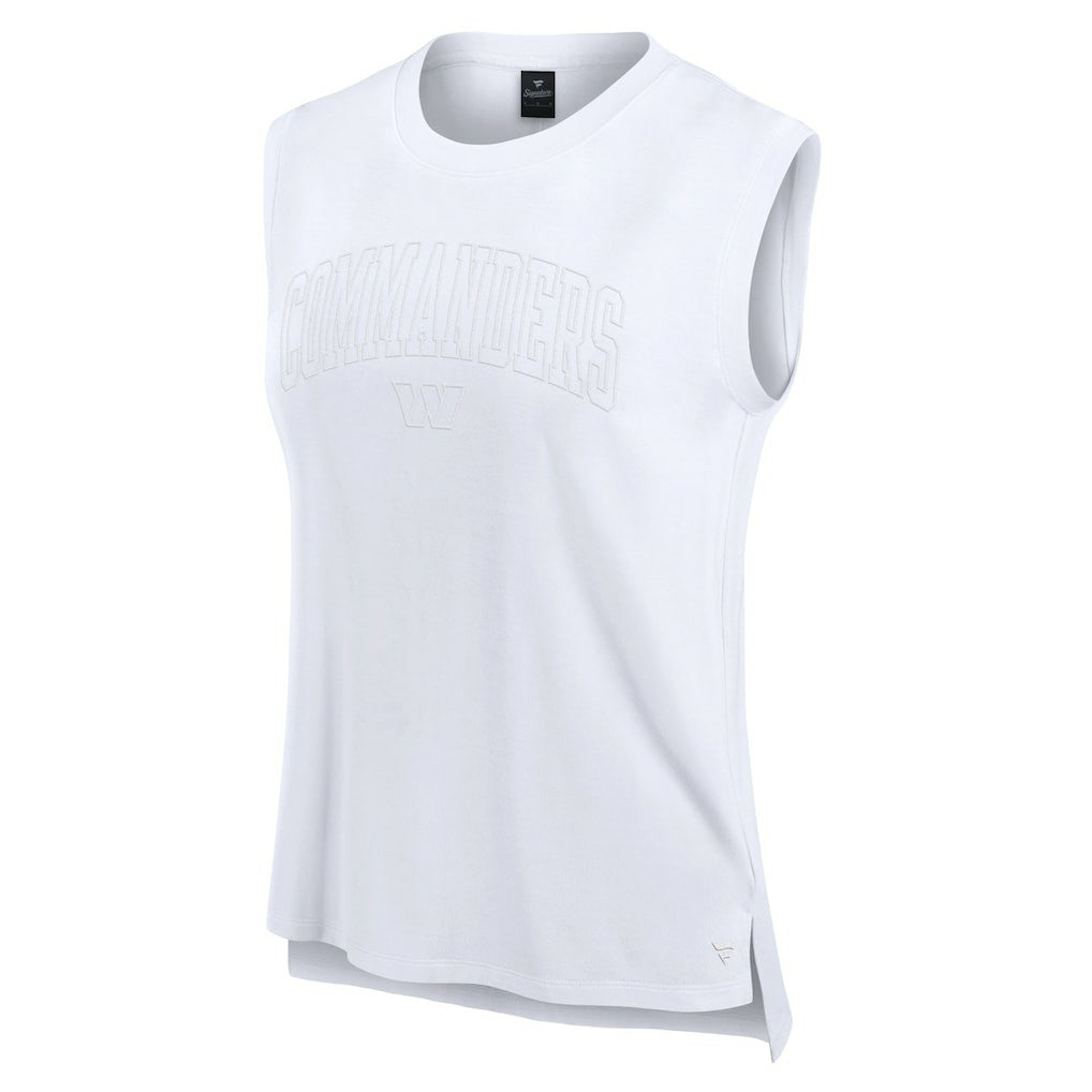 Fanatics Washington Commanders Women's Studio Gym Tank Top White