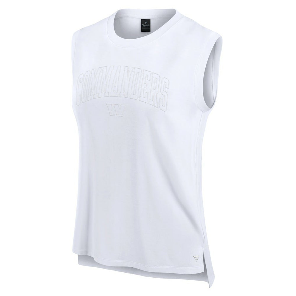 Fanatics Washington Commanders Women's Studio Gym Tank Top White
