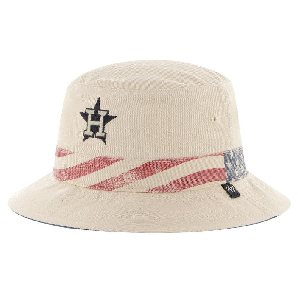 Houston Astros '47 Glory Daze Bucket Hat - Khaki - 47 brand Discount