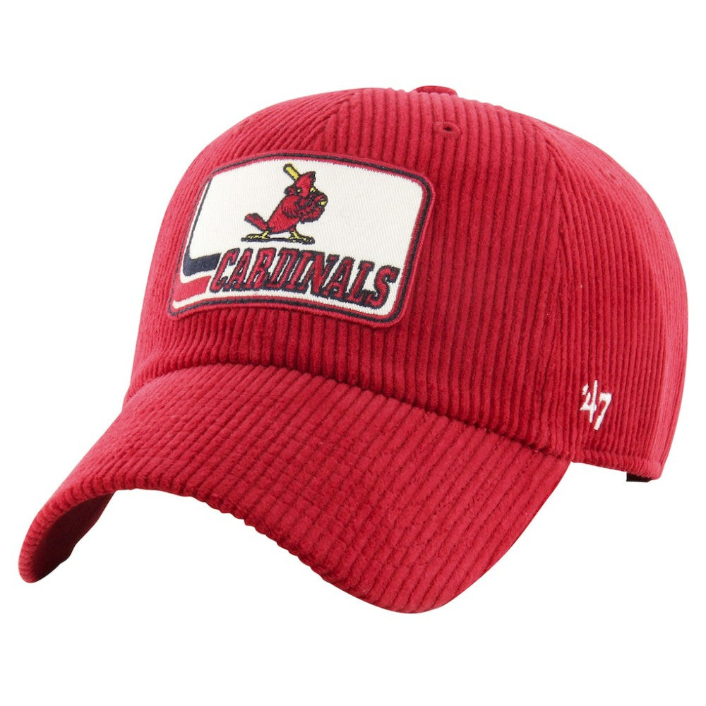 St. Louis Cardinals '47 Wax Pack Collection Corduroy Clean Up Adjustable Hat - Red - 47 brand on Sale