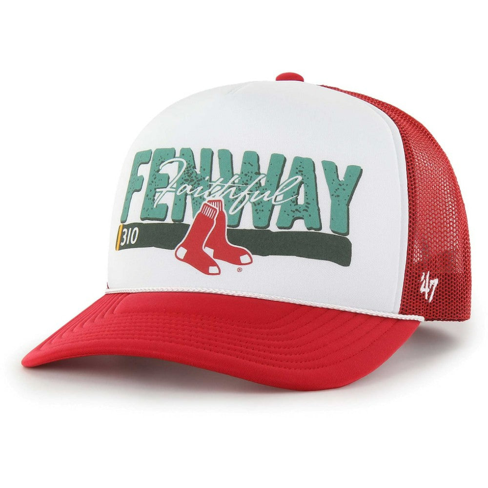 Boston Red Sox '47 Retro Region Foam Trucker Adjustable Hat - Red - 47 brand Discount