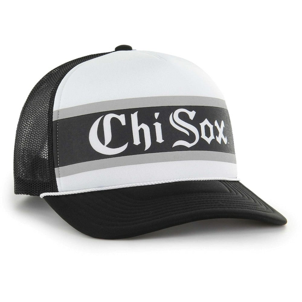 Chicago White Sox '47 Retro Region Foam Trucker Adjustable Hat - Black - 47 brand on Sale