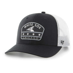 Chicago White Sox '47 Retro Region Patch Trucker Adjustable Hat - Black - 47 brand Lifestyle