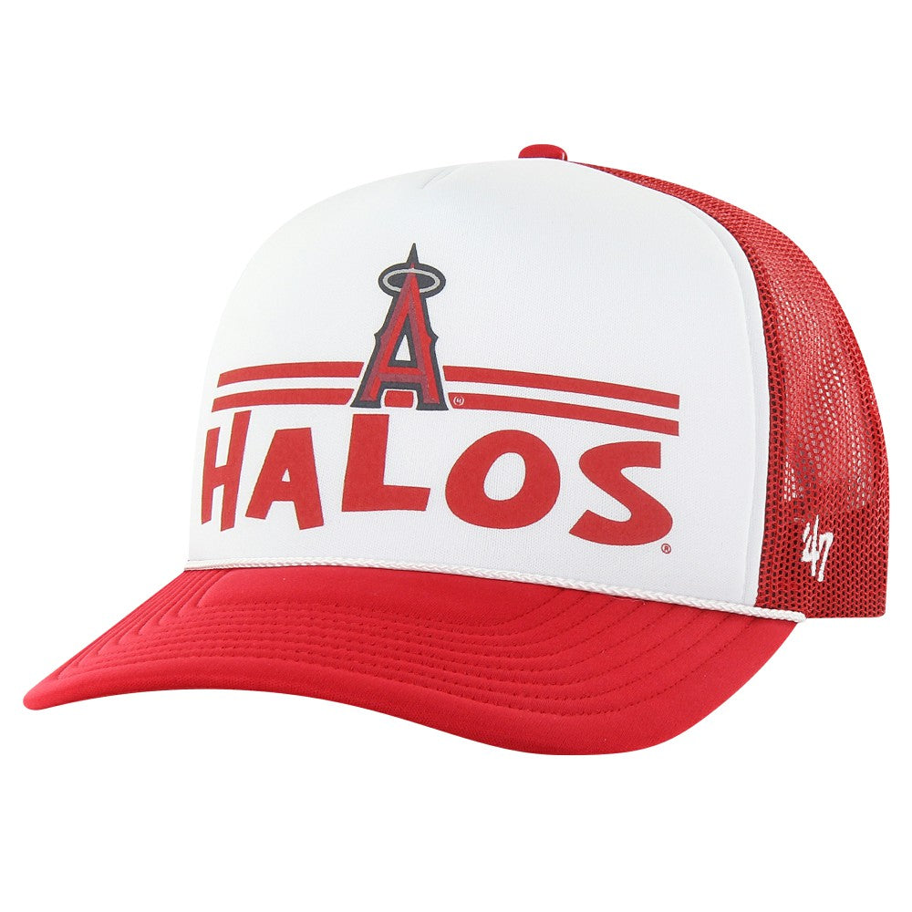Los Angeles Angels '47 Retro Region Foam Trucker Adjustable Hat - Red - 47 brand Discount