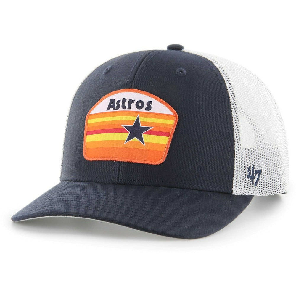 Houston Astros '47 Retro Region Patch Trucker Adjustable Hat - Navy - 47 brand Lifestyle
