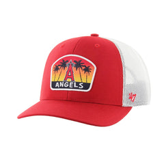 Los Angeles Angels '47 Retro Region Patch Trucker Adjustable Hat - Red - 47 brand on Sale