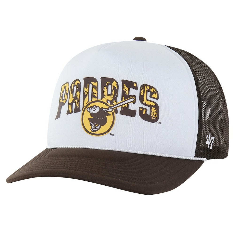 San Diego Padres '47 Retro Region Foam Trucker Adjustable Hat - Brown - 47 brand Discount