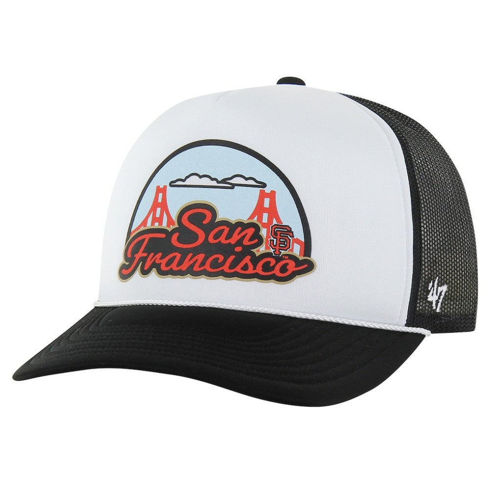 San Francisco Giants '47 Retro Region Foam Trucker Adjustable Hat - Black - 47 brand Online