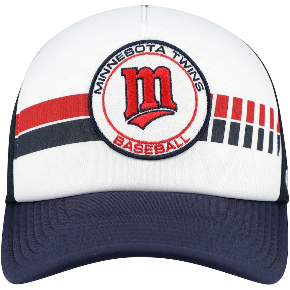 Minnesota Twins '47 Cooperstown Collection Wax Pack Express Trucker Adjustable Hat - White/Navy - 47 brand on Sale