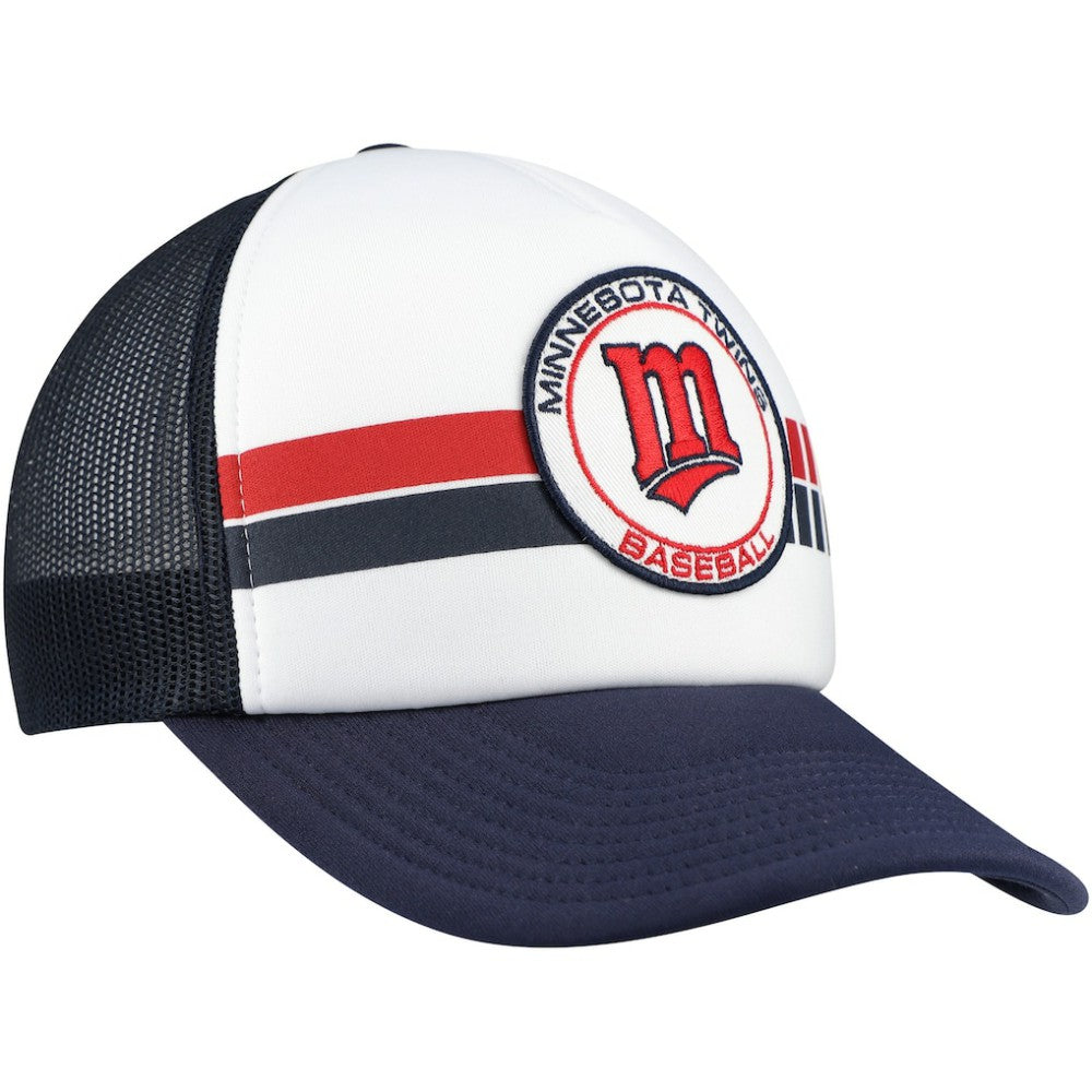Minnesota Twins '47 Cooperstown Collection Wax Pack Express Trucker Adjustable Hat - White/Navy - 47 brand on Sale