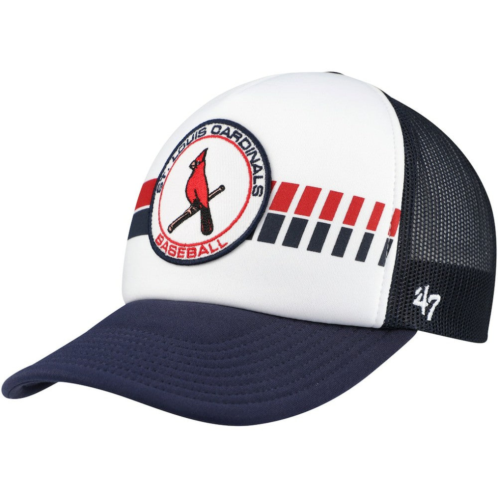 St. Louis Cardinals '47 Cooperstown Collection Wax Pack Express Trucker Adjustable Hat - White/Navy - 47 brand Discount